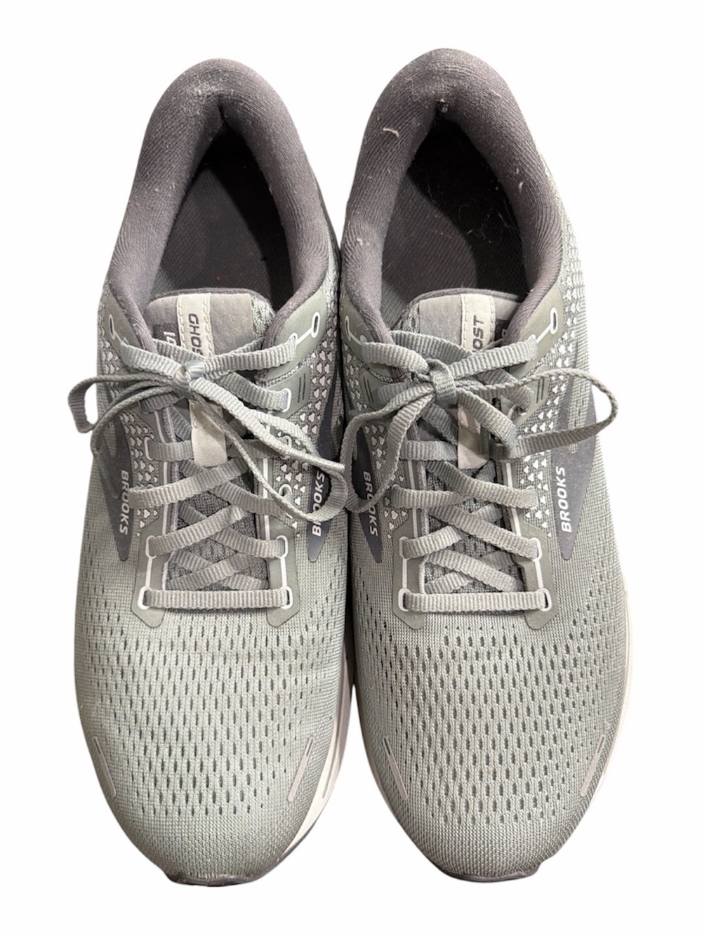 Brooks Men's Light Gray Performance Running Shoes Ghost 14 sz 12